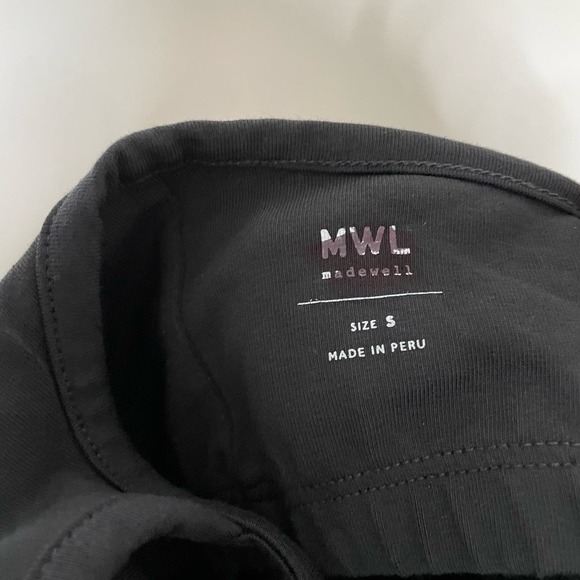 NWT Madewell Knit Biker Unitard in True Black Size‎ Small - Picture 8 of 10